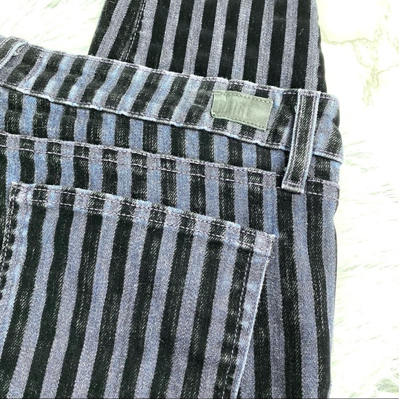 Paige Verduga Ultra Skinny Velvet Flocked Striped Dark Wash Jeans EUC 31 - Picture 10 of 13